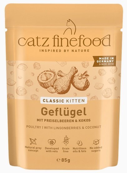 Catz Finefood Classic Kitten Drób (N.03) saszetka 85g