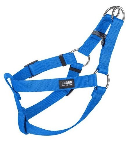 CHABA Szelki taśma regulowane nr 4 - obwód 70cm niebieskie