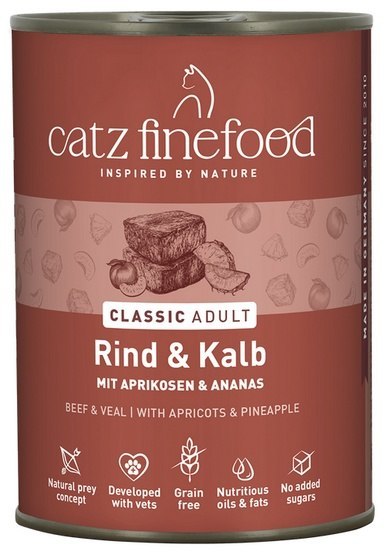 Catz Finefood Classic Wołowina i cielęcina (N.07) puszka 400g