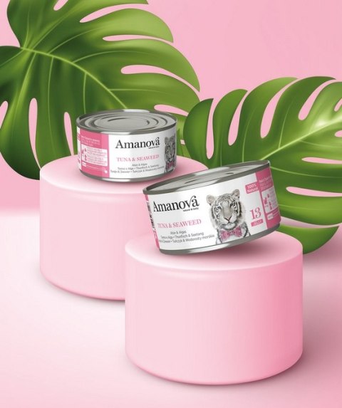 Amanova Cat Tuna & Seaweed - tuńczyk i wodorosty w galaretce puszka 70g [13]
