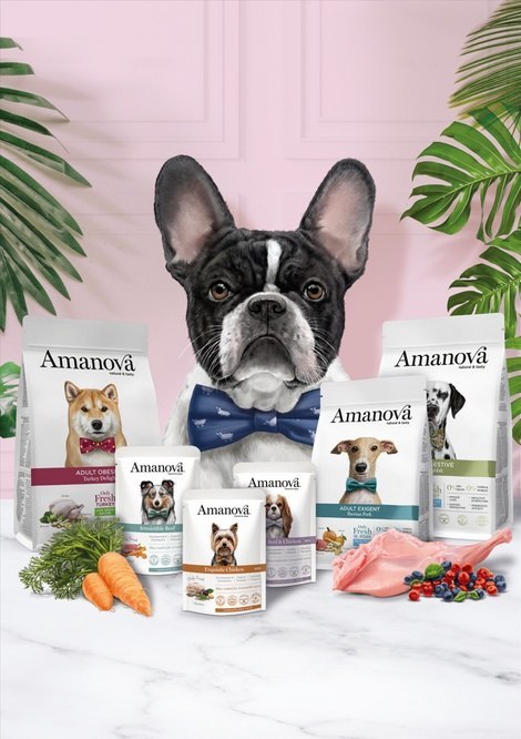 Amanova Dog Adult Mini Obesity Turkey Delight - indyk 800g