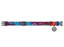 Collar WauDog Nylon Obroża nylonowa z QR-paszportem, plastikowy fastex, wzór LATO, 25mm/37-58cm