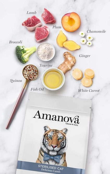 Amanova Cat Sterilised Delicious Lamb - jagnięcina 4kg