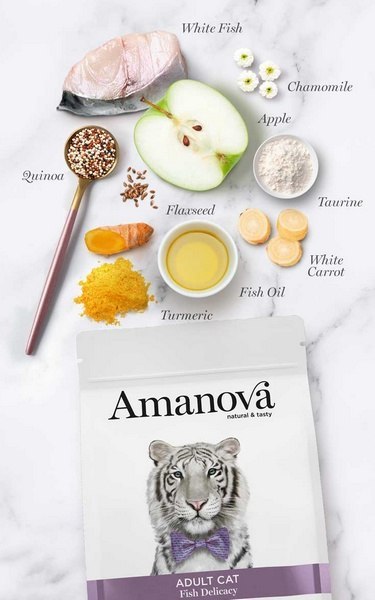 Amanova Cat Adult Fish Delicacy White Fish - biała ryba 1,5kg