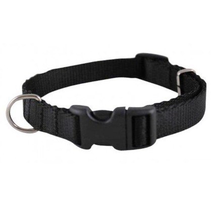 CHABA Obroża taśma regulowana M 16mm czarna