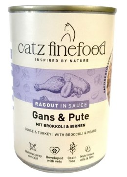 Catz Finefood Ragout in Sauce Gęś i Indyk (N.603) puszka 380g