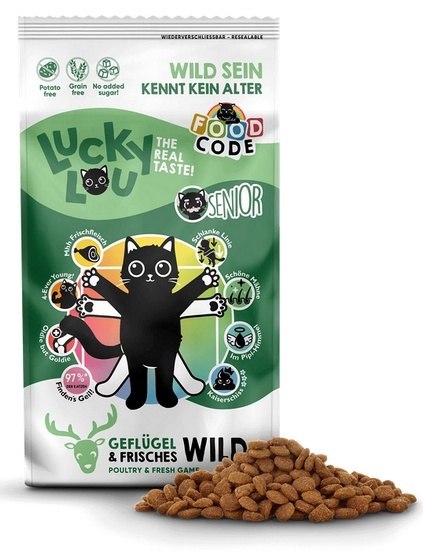 Lucky Lou Food Code Lifestage Senior Drób & Dziczyzna 750g