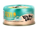 Lucky Lou Extrafood Kurczak i wątróbka z kurczaka w bulionie puszka 70g