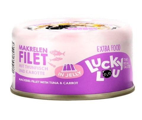 Lucky Lou Extrafood Makrela i tuńczyk w galaretce puszka 70g