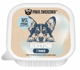 Paka Zwierzaka Dziczyzna i łosoś tacka 150g