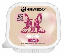 Paka Zwierzaka Wołowina i śledź tacka 150g